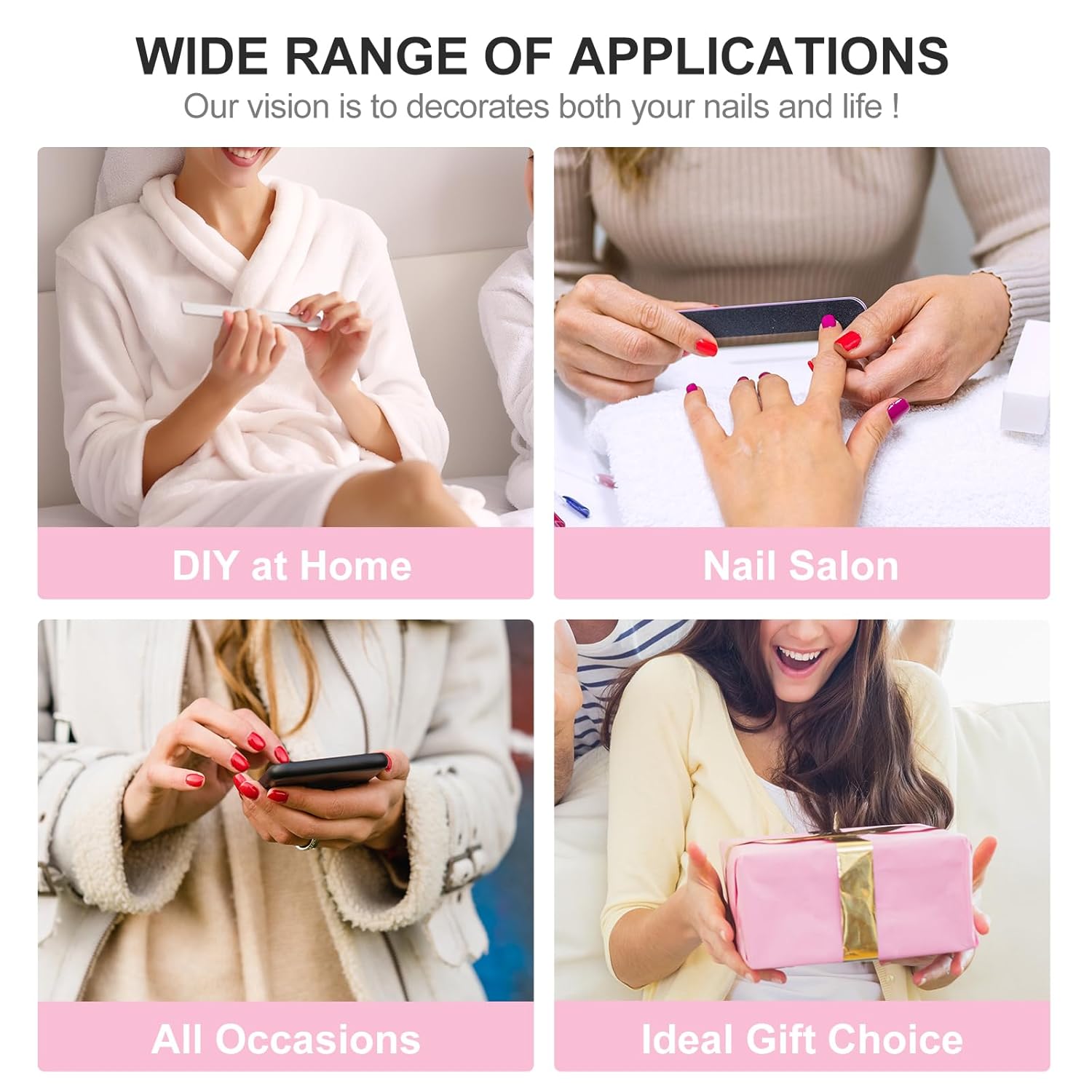 Acrylic Nail Kit with Drill and UV Light for Beginners 45pcs P248
