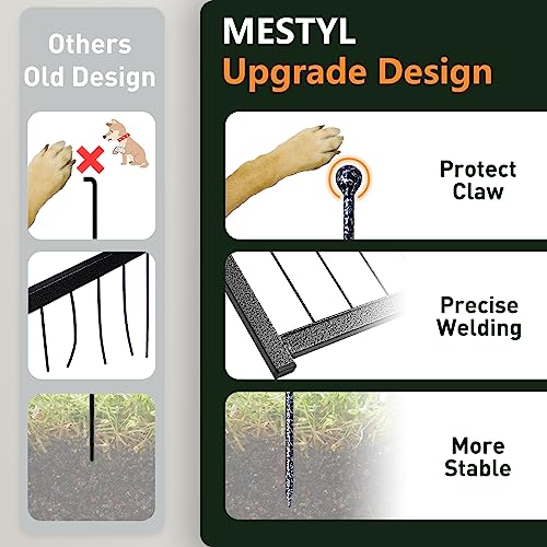 mestyl Dog Playpen 40" Height 16 Panels Outdoor Pet Exercise Pen O950
