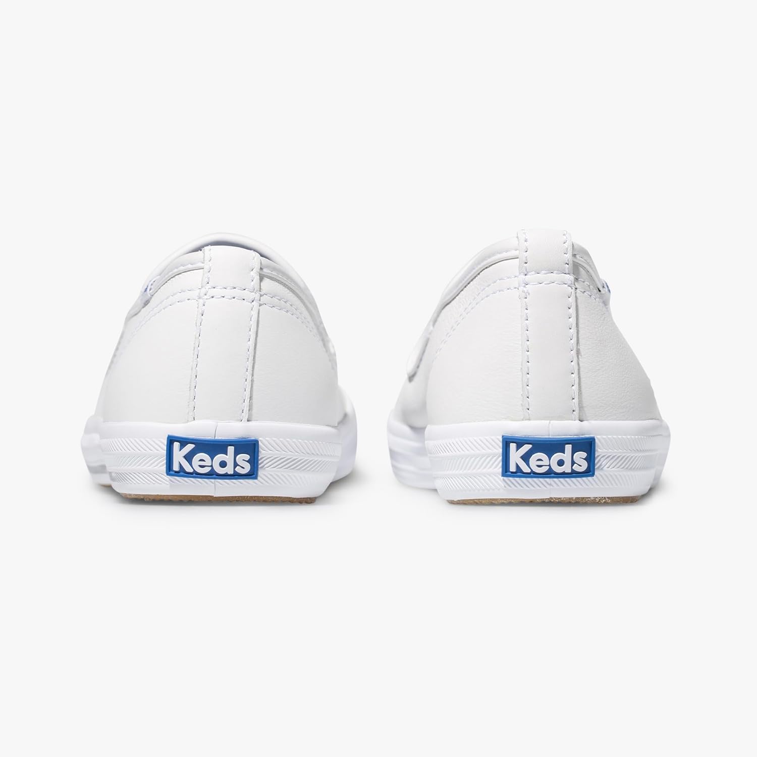 Keds Women's Champion Slip on Sneaker White Leather D4619