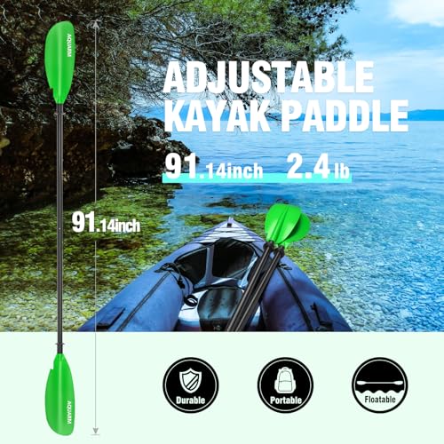 Kayak Paddle 231cm Aluminum Shaft with Fiberglass Blade B36756