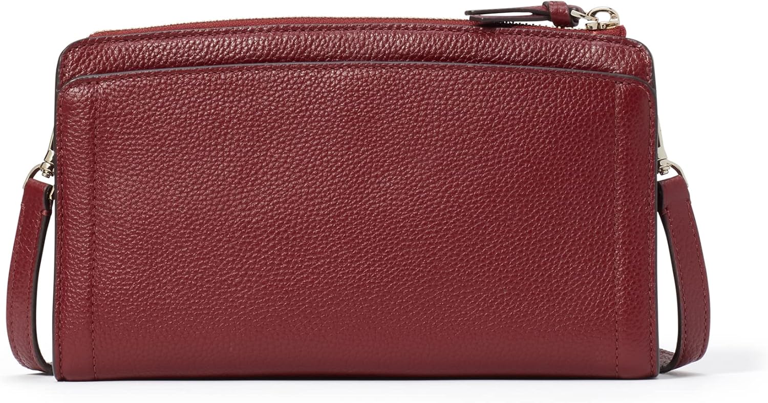 Kate Spade New York Knott Pebbled Leather Small Crossbody Autumnal Red G125029