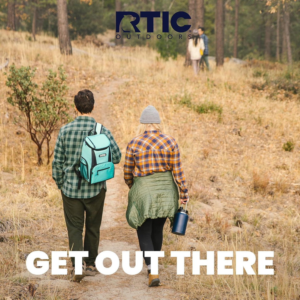 RTIC Lightweight Backpack Cooler, Aqua, 15 Can, Insulated P617