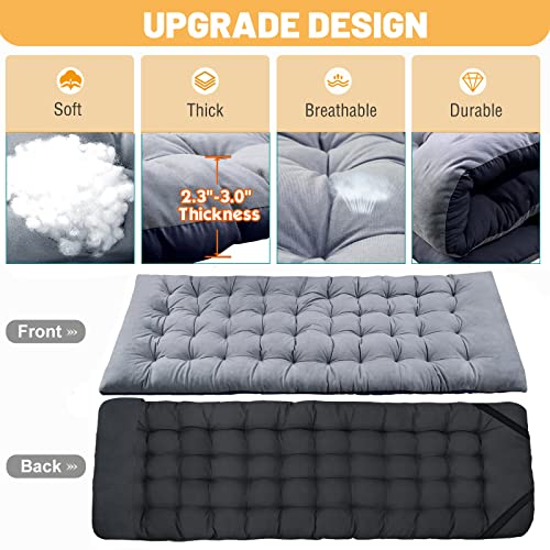 DoCred Folding Camping Cot with Mattress, 2 Pack, Heavy Duty for Adults, Portable with Carry Bag C814529