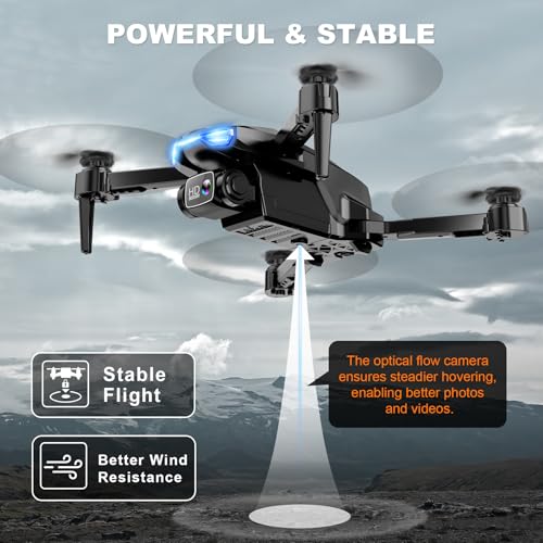 Drone with Camera for Adults, 2K HD FPV, 2 Batteries B9259