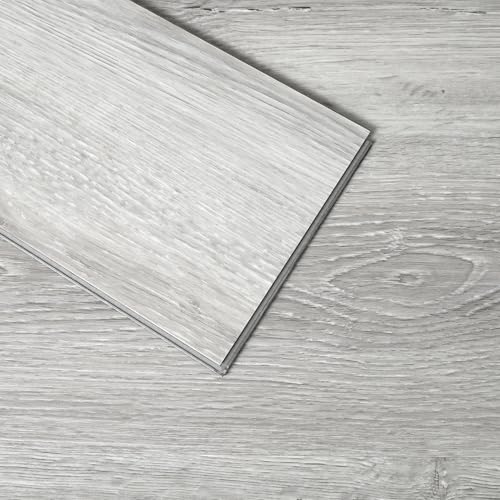 Interlocking Vinyl Flooring Planks 36" x 6", 5mm, Brown or Grey U502793