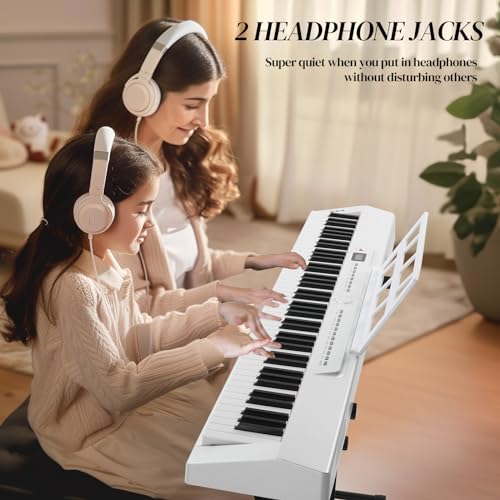 Ktaxon Weighted Keyboard Piano 88 Keys Digital Piano with Stand, Bag, Pedal, Headphones and MIDI Bluetooth M8426