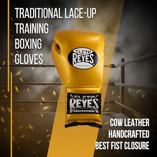 CLETO REYES Traditional Lace-Up Boxing Gloves for Training and Sparring S1445