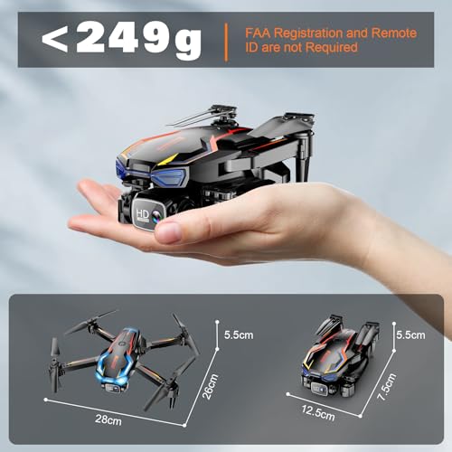 Drone with Camera for Adults, 2K HD FPV, 2 Batteries B9259