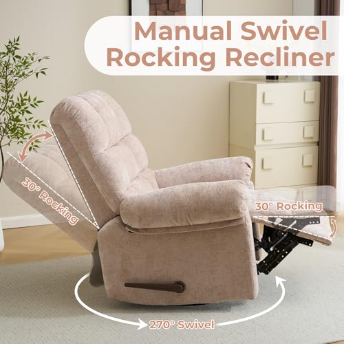 Oversized Power Lift Recliner Chair with Massage and Heat for Elderly, Beige R7985
