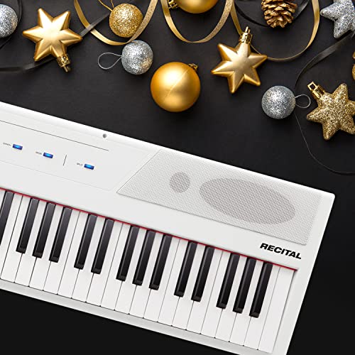 Alesis Recital 88 Key Digital Piano Keyboard with Semi Weighted Keys Q3138