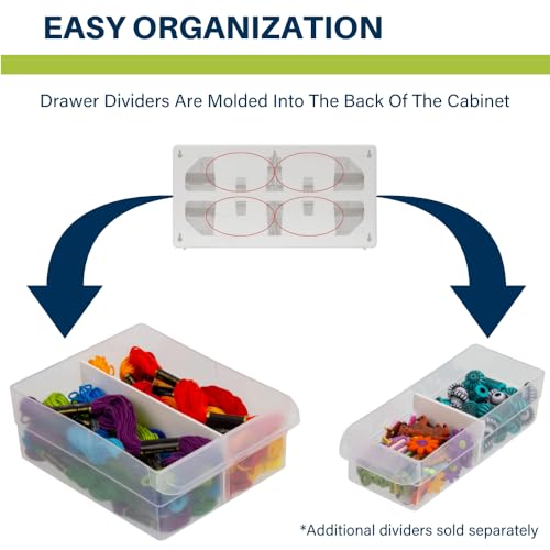 Akro-Mils 24-Drawer Plastic Storage Cabinet, Black I624065