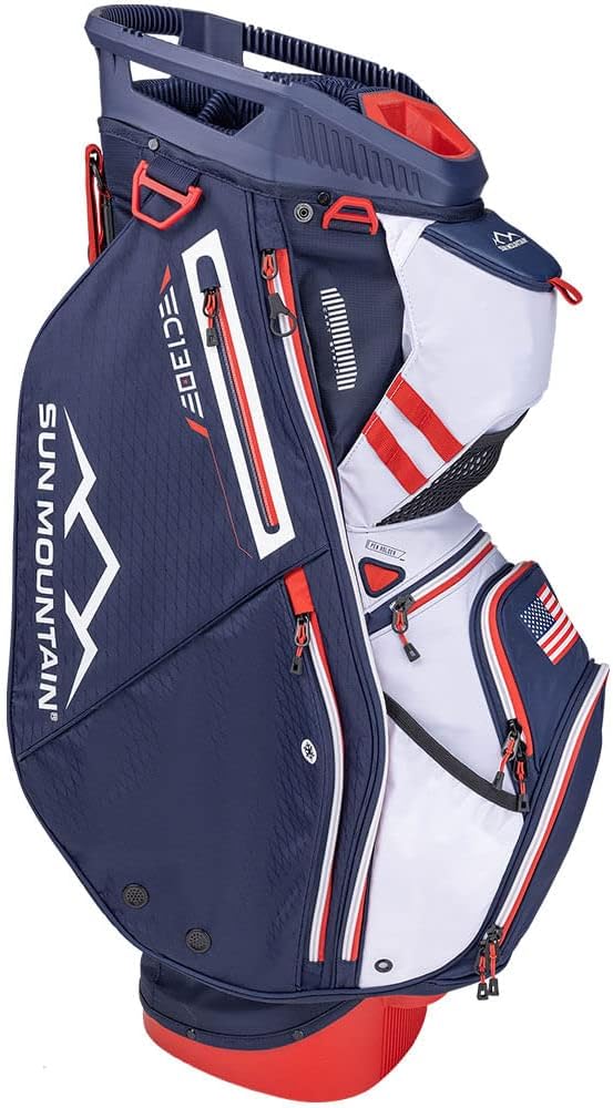 Sun Mountain 2024 C-130 Golf Cart Bag Red/White/Blue W948