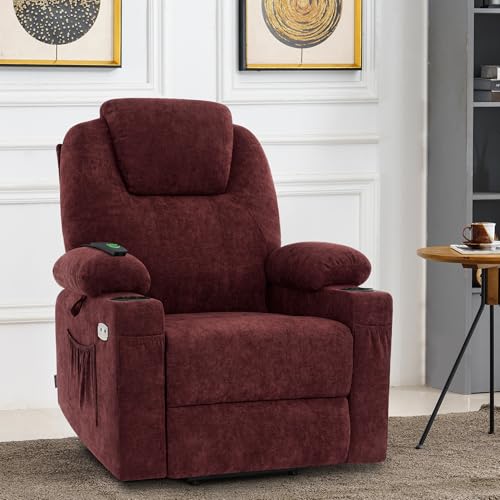 MCombo Small Power Lift Recliner Chair for Elderly with Heat and Massage, USB & Type C Ports J262