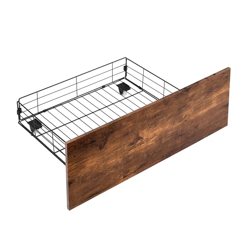 Full Bed Frame with Storage Headboard, LED Lights and USB Charging Stations G7942