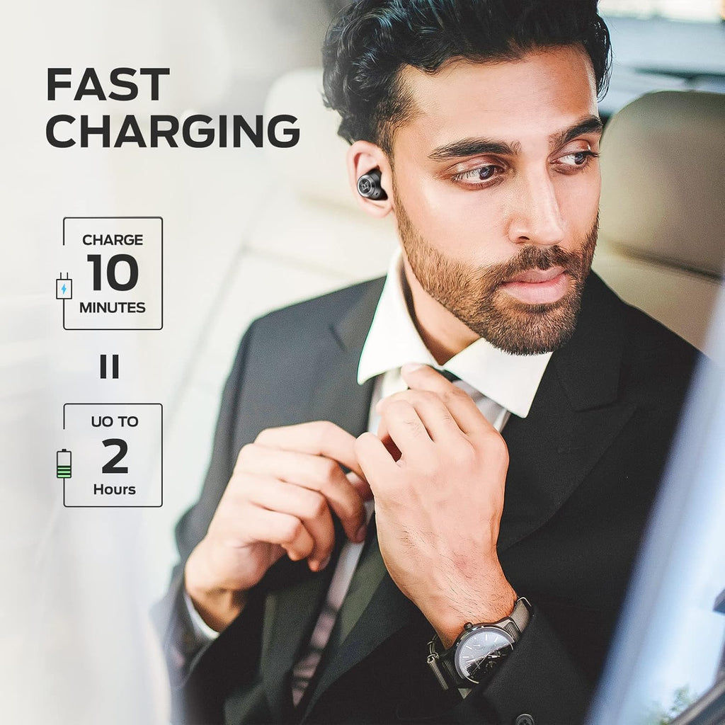 Monster Achieve 100 AirLinks Wireless Earbuds, Bluetooth 5.0, USB-C Quick Charge Z632480