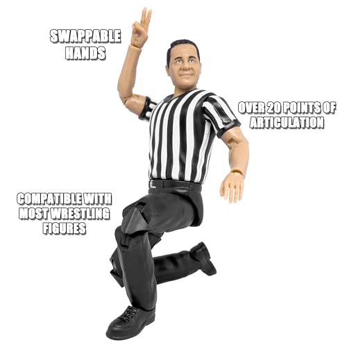 Figures Toy Company Counting & Talking Wrestling Referee Action Figure P850