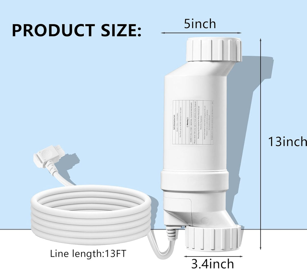 T-Cell-15 Salt Cell for Pools up to 40,000 Gallons, Compatible with Hayward Turbo Cell T-15 T50161