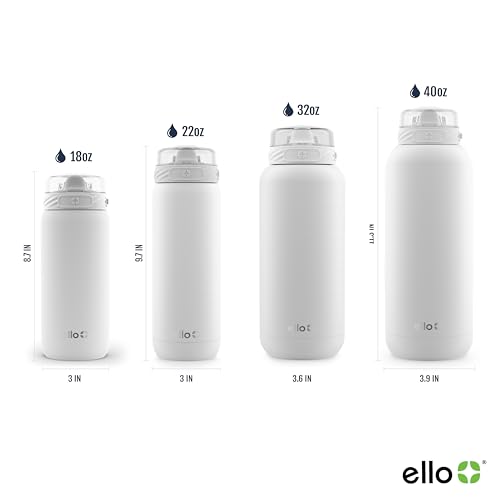 Ello Cooper 32oz Stainless Steel Water Bottle with Straw and Handle Q4598