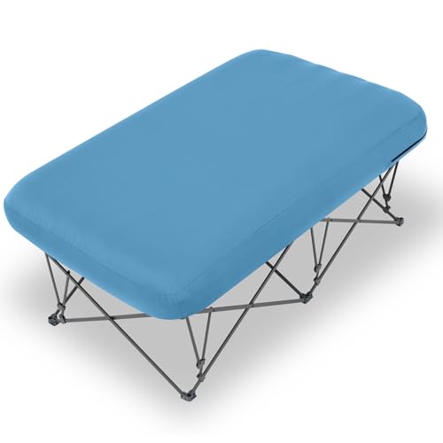 KAMPKEEPER Folding Camping Cot with Inflatable Air Mattress and Carry Bag M949