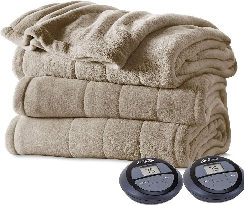 Sunbeam King Size Electric Blanket Mushroom N858650