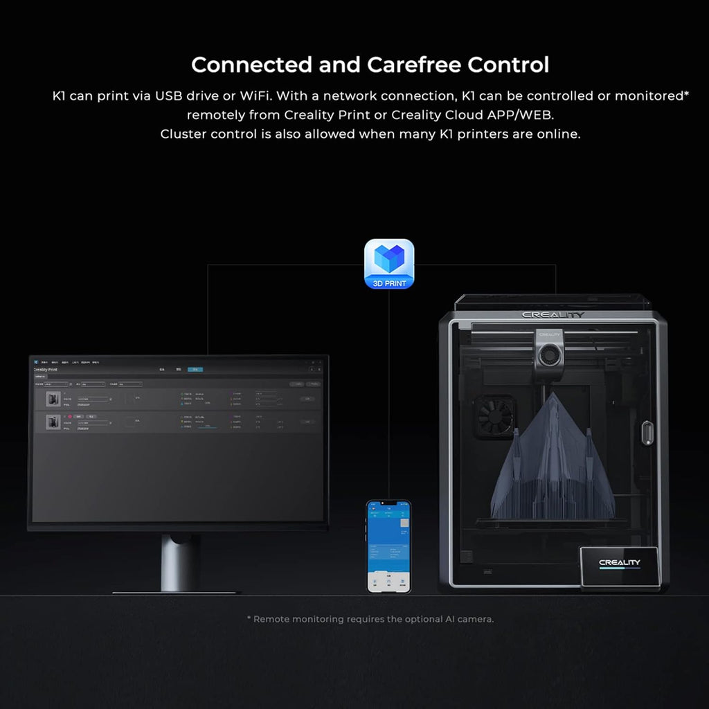 3D Printer K1 High Speed with Touchscreen and Direct Extruder U1167