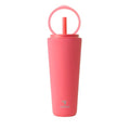 Halo 32 oz Stainless Steel Vacuum Insulated Tumbler with Flip Handle Lid, Lilac Bud H350