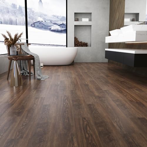 Self Adhesive Vinyl Flooring Planks Wood Effect Waterproof Grey 36pcs U963416