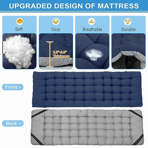 DoCred Folding Camping Cot with Mattress, 2 Pack, Heavy Duty for Adults, Portable with Carry Bag C814529