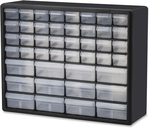 Akro-Mils 24-Drawer Plastic Storage Cabinet, Black I624065