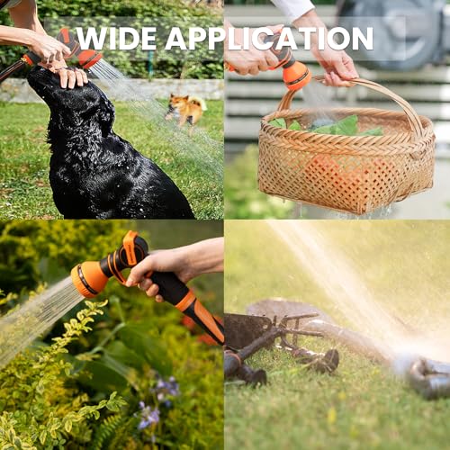 Giraffe Tools Garden Hose 100ft x 5/8", Heavy Duty Flexible Hybrid Hose Q38065