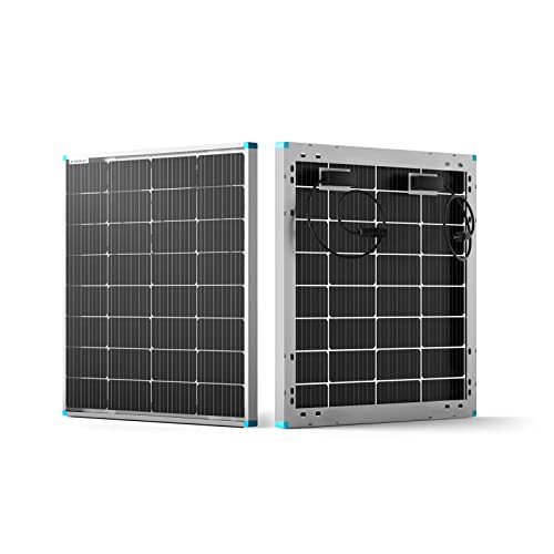 Renogy Bifacial 115 Watt 12 Volt Solar Panel Monocrystalline Rigid High-Efficiency PV Module Power Charger for RV Marine Rooftop Farm Battery and Other Off-Grid Applications