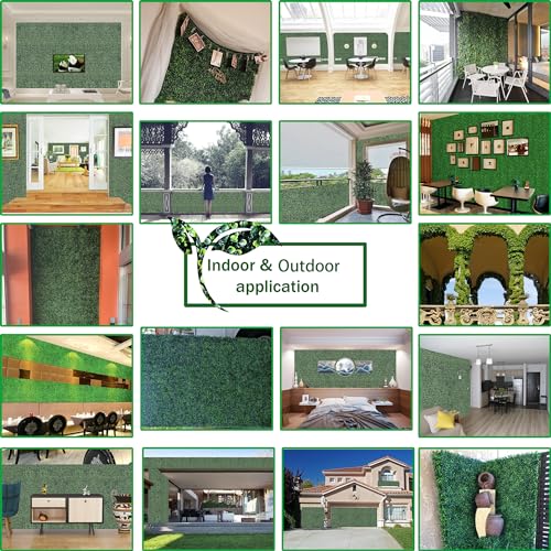 Artificial Ivy Privacy Fence Wall Screen 40x120 in UV-Anti Faux Greenery Backdrop U1001