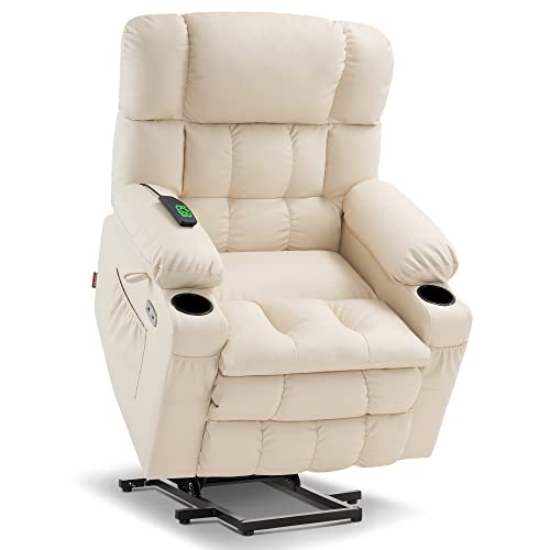 MCombo Dual Motor Power Lift Recliner Chair for Elderly with Heat and Massage, Black E570141