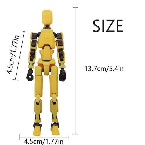 Titan 13 Action Figure Set, 3D Printed Multi-Jointed Dummy Robot (9pcs) Z973804