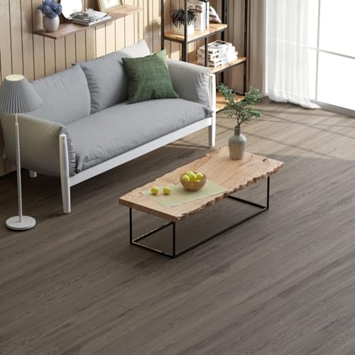 Oxdigi Peel and Stick Vinyl Flooring Roll 23"x393" Waterproof Wood Plank U1250