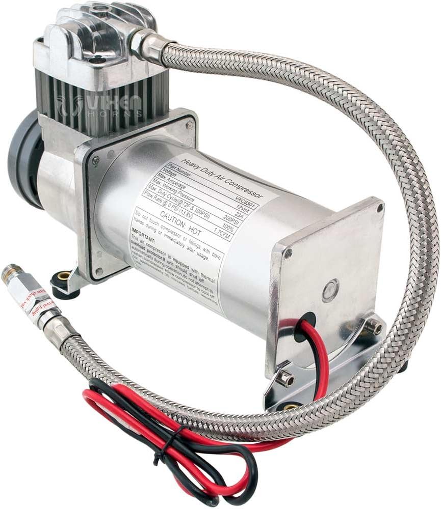 Vixen Horns Octopod Train Horn Kit for Trucks, Cars & Semi - 12V Onboard System Z596925