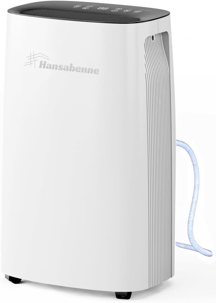 50-Pint Dehumidifier for Basement and Large Room - 4500 Sq. Ft, Quiet Dehumidifier for Large Capacity Room Home Bathroom Basements - Auto Continuous Drain Remove Moisture with Child Lock