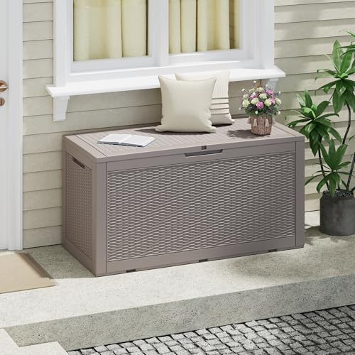 NUNU LAB 31 Gallon Outdoor Storage Box Waterproof Lockable Lid I8083