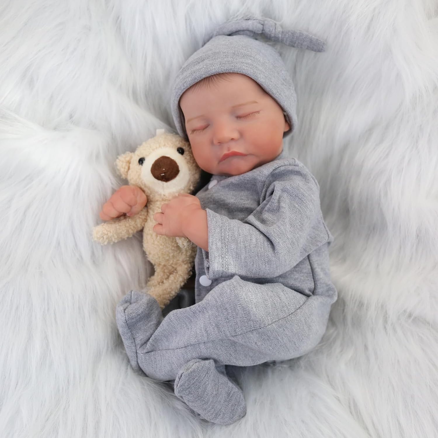 WOOROY Realistic Reborn Baby Doll Levi - 18 Inch Full Vinyl Boy Doll C312