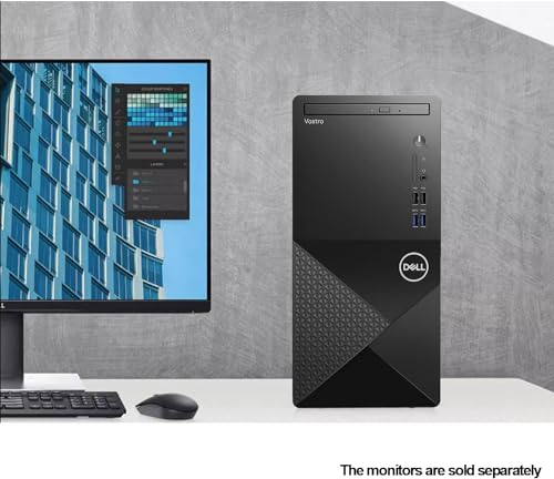 DELL Vostro 3910 Tower Business Desktop Computer, 12th Gen Intel Core i3, 16GB RAM, 256GB SSD + 1TB HDD, Windows 11 Pro R255