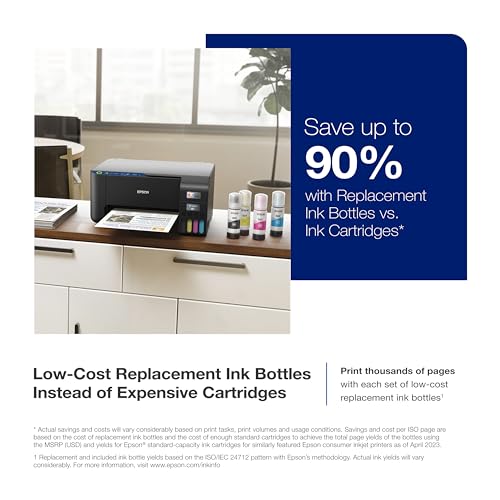 Epson EcoTank ET-2400 Wireless All-in-One Supertank Printer with Scan and Copy, Black E702161
