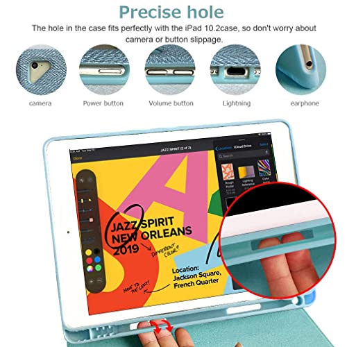 HOTLIFE Keyboard Case for iPad 9.7 6th Gen, iPad Pro 9.7, iPad Air 2, Detachable Wireless Keyboard P843