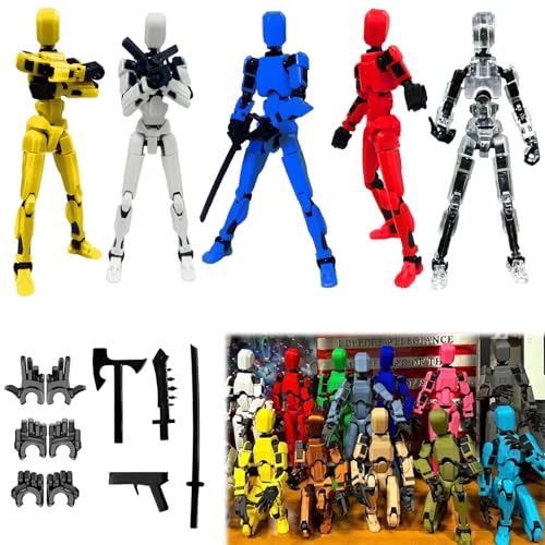 Titan 13 Action Figure Set, 3D Printed Multi-Jointed Dummy Robot (9pcs) Z973804
