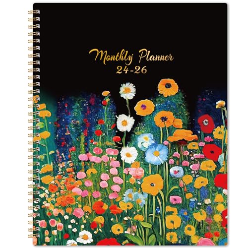 2024-2026 Monthly Planner - 2 Year Monthly Planner, JULY 2024 - JUNE 2026, 2024-2026 Calendar Monthly Planner 8.5'' x 11'', Monthly Planner with Tabs, Back Pocket