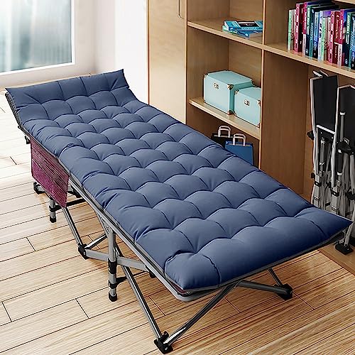 DoCred Folding Camping Cot with Mattress, 2 Pack, Heavy Duty for Adults, Portable with Carry Bag C814529