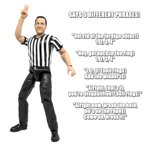 Figures Toy Company Counting & Talking Wrestling Referee Action Figure P850