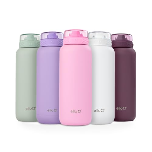 Ello Cooper 32oz Stainless Steel Water Bottle with Straw and Handle Q4598