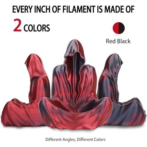 Rainbow 3D PLA Printer Filament 1.75mm Matte, 1kg P386477