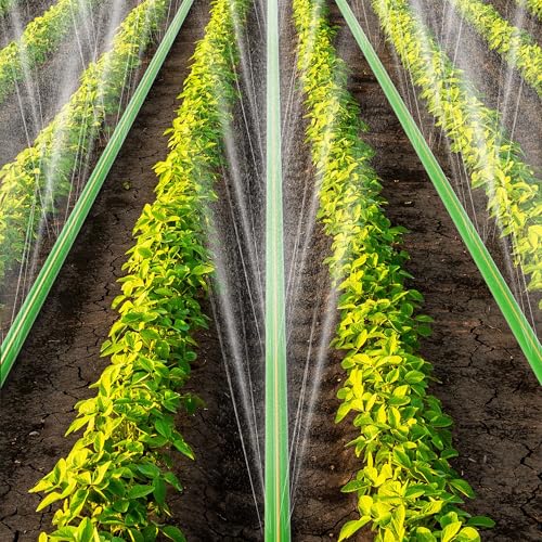 Flat Soaker Hose 50ft with Stakes for Garden Lawn Irrigation V83113