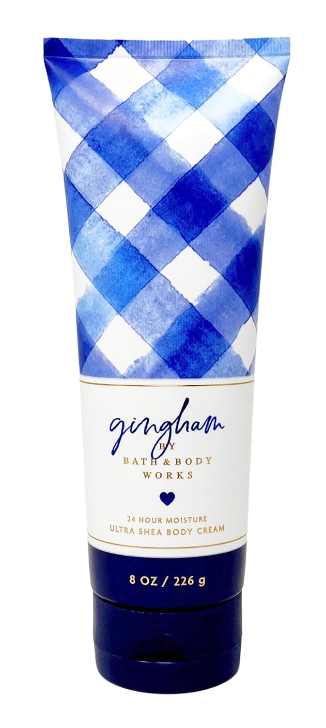Bath & Body Works Gingham Deluxe Gift Set with Fine Fragrance Mist, Body Cream, Shower Gel & Body Lotion L53462